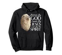 Blessed By God Loved By Jesus Led By The Spirit Christian Pullover Hoodie