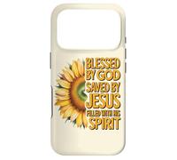 Blessed by God Saved by Jesus Filled with His Spirit Case for iPhone 17 Pro