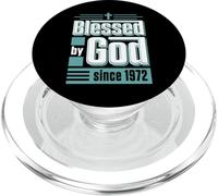 Blessed By God Since 1972 Christian Themed Birthday Party PopSockets PopGrip for MagSafe