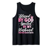Blessed By God Spoiled By My Husband Protected By Both Tank Top