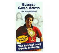 Blessed Carlo Acutis The Holy Millennial Prayer Card and Monstrance Pin | Catholic Accessory | Includes Prayer Card featuring Carlo Acutis | Unique design