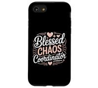 Blessed Chaos Coordinator Mom Life Hearts Case for iPhone SE (2020) / 7/8