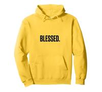 BLESSED. Christian Faith Gratitude Message Pullover Hoodie