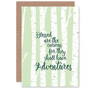 Blessed Curious Adventure Silver Birch Greetings Card