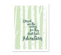 Blessed Curious Adventure Silver Birch Large Framed Art Print Poster Wall Decor 18x24 inch