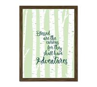 Blessed Curious Adventure Silver Birch Large Framed Art Print Poster Wall Decor 18x24 inch