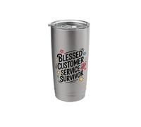Blessed Customer Service Survivor, CSR Call Center Agent Stainless Steel Insulated Tumbler