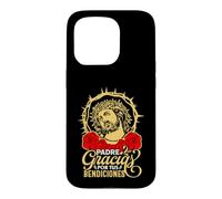 Blessed Faith God Cross Bible Verse Mexican Devotion Phrase Case for iPhone 15 Pro