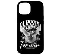 Blessed Forever Christian Dove Design Case for iPhone 15