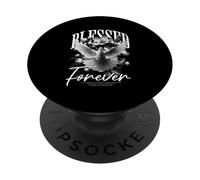 Blessed Forever Christian Dove Design PopSockets Adhesive PopGrip