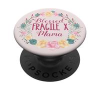BLESSED FRAGILE X MAMA Floral Wreath Mom Mother PopSockets Adhesive PopGrip