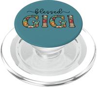 Blessed GiGi Patchwork Design Fall Autumn Grandmother PopSockets PopGrip for MagSafe