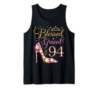 Blessed Graced & 94 Years Old 94th Birthday Woman Queen Bday Tank Top