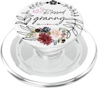 Blessed granny Floral est 2025 funny floral mother's day PopSockets PopGrip for MagSafe