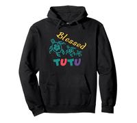 Blessed Hawaiian Tutu Grandmother with Honu Sea Turtles Pullover Hoodie