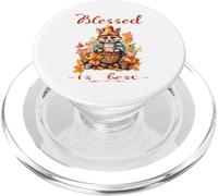 Blessed Is Best Christian Fall & Autumn Cute Vintage Racoon PopSockets PopGrip for MagSafe