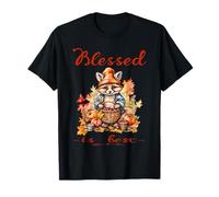 Blessed is Best Christian Fall & Autumn Cute Vintage Racoon T-Shirt