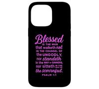 Blessed Is The Man Psalm 1:1 Bible Verse Scripture Prayer Case for iPhone 14 Pro Max