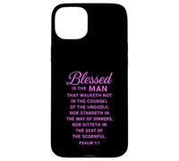 Blessed Is The Man Psalm 1:1 Bible Verse Scripture Prayer Case for iPhone 15 Plus