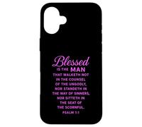 Blessed Is The Man Psalm 1:1 Bible Verse Scripture Prayer Case for iPhone 16 Plus