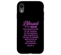 Blessed Is The Man Psalm 1:1 Bible Verse Scripture Prayer Case for iPhone XR