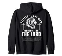 Blessed Is The Man Who Trusts In The Lord Jeremiah 17:7-8 Zip Hoodie