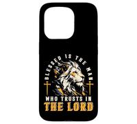 Blessed Is The Man Who Trusts In The Lord Lion Christian Men Case for iPhone 15 Pro