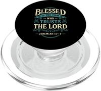 Blessed Is The Man Who Trusts The Lord Christian PopSockets PopGrip for MagSafe