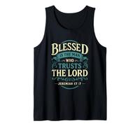 Blessed Is The Man Who Trusts The Lord Christian Tank Top