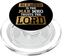 Blessed Is The Man Who Trusts The Lord Jesus Christ Prayer PopSockets PopGrip for MagSafe