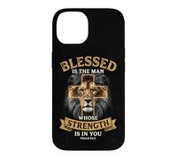 Blessed Is The Man Whose Strength Is In You Psalm 84:5 Lion Case for iPhone 14