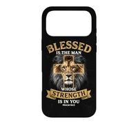 Blessed Is The Man Whose Strength Is In You Psalm 84:5 Lion Case for iPhone 17 Pro Max