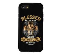 Blessed Is The Man Whose Strength Is In You Psalm 84:5 Lion Case for iPhone SE (2020) / 7/8