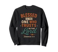 Blessed Is Who Trusts In The Lord - Vintage Christian Sweatshirt