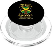 Blessed Jamaican Queen Pray With Me Dont Play With Me PopSockets PopGrip for MagSafe