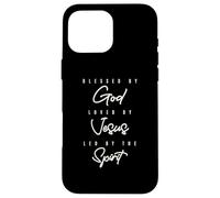 Blessed Loved Led - Christian Quote Case for iPhone 16 Pro Max
