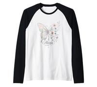 Blessed Mama Beautiful Butterfly Christian Mother's Day Raglan Baseball Tee