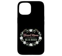 Blessed Mama He Is Risen Christian Easter Design Case for iPhone 15