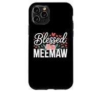 Blessed Meemaw With Flowers For Sweet Loving Grandma Case for iPhone 11 Pro
