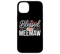 Blessed Meemaw With Flowers For Sweet Loving Grandma Case for iPhone 14 Plus