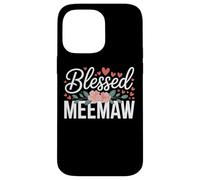 Blessed Meemaw With Flowers For Sweet Loving Grandma Case for iPhone 14 Pro Max