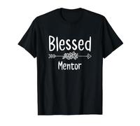 Blessed Mentor Christian Religion Spiritual Birthday Value Graphic T-Shirt, Men, Black, M