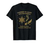Blessed Metatron Cube Sacred Geometry Star Wings Spiral Light Sphere T-Shirt