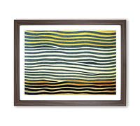 Blessed Modern Abstract Art Framed Print | A3 Walnut Framed Wall Art | Ready to Hang | Abstract Fantasy Picture | Living Room Bedroom Lounge Office