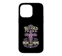 Blessed Mom Mimi Lavender Cross Case for iPhone 14 Pro Max
