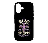 Blessed Mom Mimi Lavender Cross Case for iPhone 17