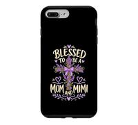 Blessed Mom Mimi Lavender Cross Case for iPhone 7 Plus/8 Plus