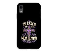 Blessed Mom Mimi Lavender Cross Case for iPhone XR