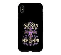 Blessed Mom Mimi Lavender Cross Case for iPhone XS Max