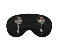 Blessed Mom Sunflower Faith Funny Sleep Eye Mask Soft Blindfold Eye Cover with Adjustable Strap Night Eyeshade for Men Women